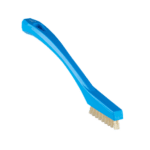 Vikan 44023 Detail Brush with Heat Resistant Filaments (205mm) Very hard in Blue