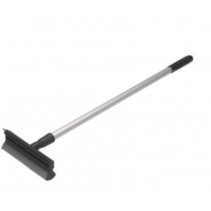 Vikan 473952 Windscreen Squeegee with Sponge & Telescopic Handle, 1250 mm, Black
