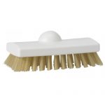 Vikan 47535 Scrubbing Brush with Heat Resistant Filaments, 150mm Very Hard in White