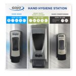 Gojo BRD-DISP3 Hygiene Station 3-Step Board & Dispensers