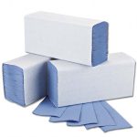 FBT36001 (HIB150) Blue V-Fold Paper Hand Towel