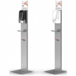 INFOFLDISP Deb Touch-Free Silver Dispenser Stand
