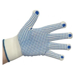 White Knitted Glove Dotted NLPW-D (Pack of 10)