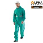 Alpha Solway CPBH-EW-R Chemsol Plus PVC Boilersuit, Green