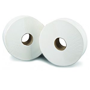 J26300 Jumbo White Toilet Rolls 2-Ply