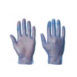 Blue Vinyl Powdered Disposable Gloves (x100)