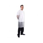 Disposable White Visitor Coats Velcro Fastening (Case x 50)