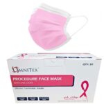 Pink Surgical Face Masks Type IIR (Box x 50)
