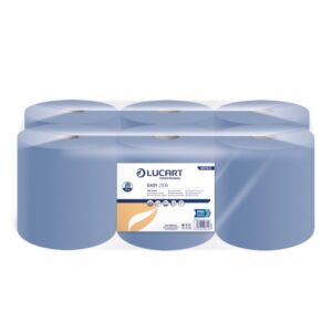 861153 EASY210B Blue 2 Ply Embossed Roll Towel