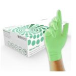 Green Nitrile Powder Free Disposable Glove (x100)