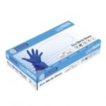SDS-05411 Blue Nitrile Thick Diamond Grip Gloves