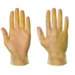 Yellow Vinyl Powder Free Disposable Gloves (x 100)