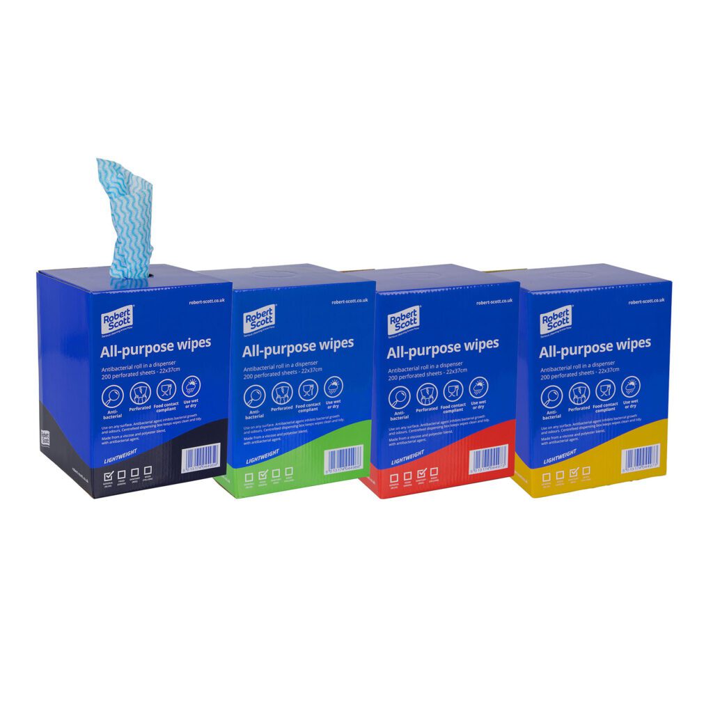 100247 All-Purpose Wipes in 4 Colours - Provac