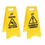 101423 Wet Floor / Cleaning in Progress Safety Sign 62 x 30cm