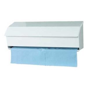 892388 Metal White Hygiene/Couch Roll Dispenser (500mm wide) DIS008