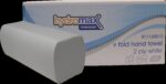 B11120013 White V-Fold Hand Towel