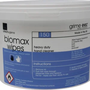 GrimeEez Biomax Disinfectant Wet Wipes 26gsm
