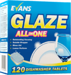Evans Glaze All-in-One Dishwasher Tablets x 120