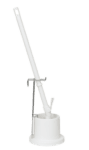 Vikan 50515 Toilet Brush w/Holder & Wall Bracket, 720 mm, Medium, White