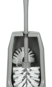 Vikan 5056 Toilet Brush w/Rim Brush, 400 mm, Medium, Grey