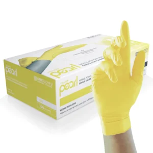 Yellow Nitrile Powder Free Disposable Glove (Box of 100)