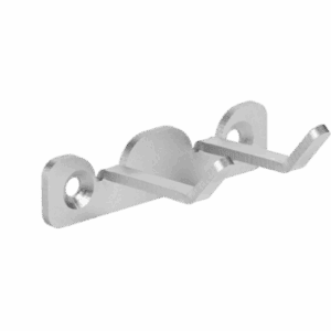 Vikan 1138 Double Hook with 2 M5 screw holes, H20mm x W82mm