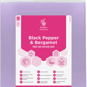 Evans Black Pepper & Bergamot Hair and Body Wash 5 Litre