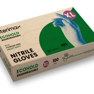 Biodegradable Blue Powder Free Nitrile Gloves Ecohold