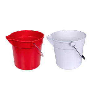 102953 Bucket Round & Spout 10L in Red or White