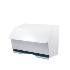 892387 Metal White Hygiene/Couch Roll Dispenser (250mm wide) DIS007