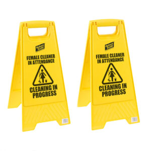 105152 Wet Floor Sign Female/Female Attendant